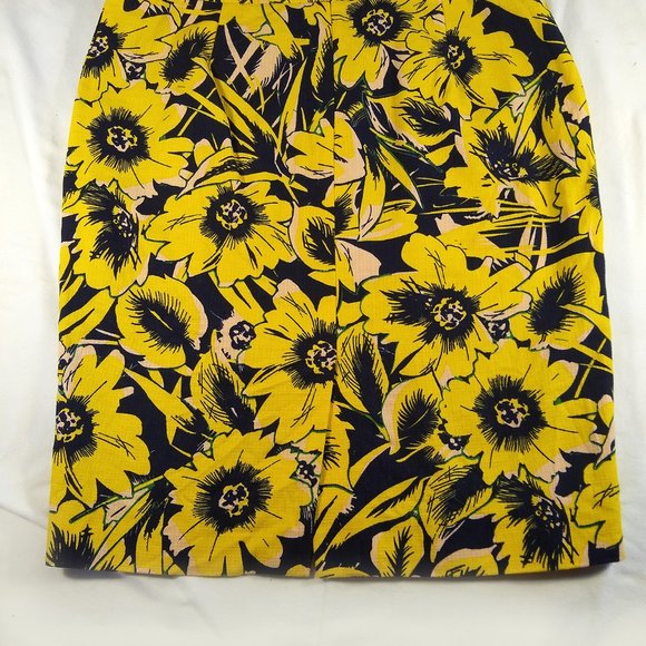 EUC J.Crew #2 Pencil skirt,100% cotton, fully lined, size 6 - Picture 2 of 9